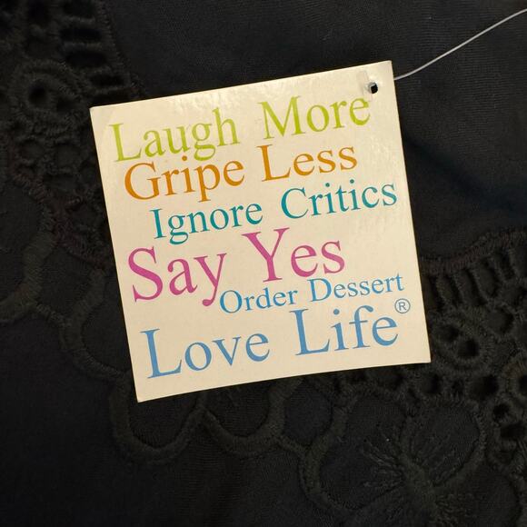 Gretchen Scott Designs Black Floral Lace Sleeveless Shift Dress Small NWT - Picture 6 of 11